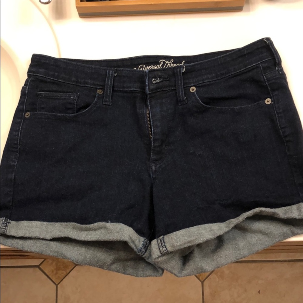 Jean mid rise shorts